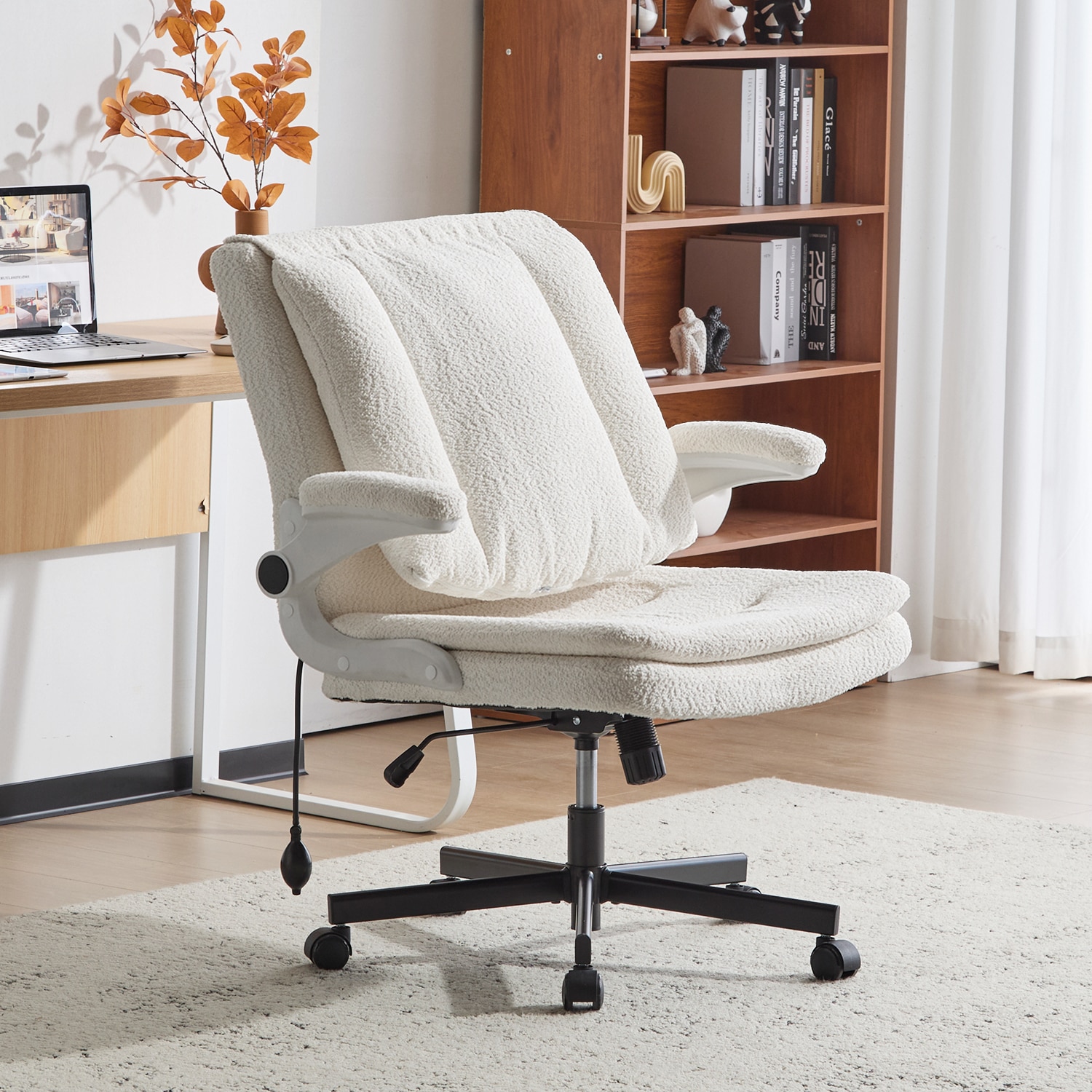 Ergonomic Office Chair With Airbag Lumbar Support And Flip Armrests_voghion.com
